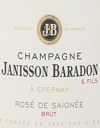 Champagne JANISSON-BARADON: Cuvée ROSÉ DE SAIGNÉE